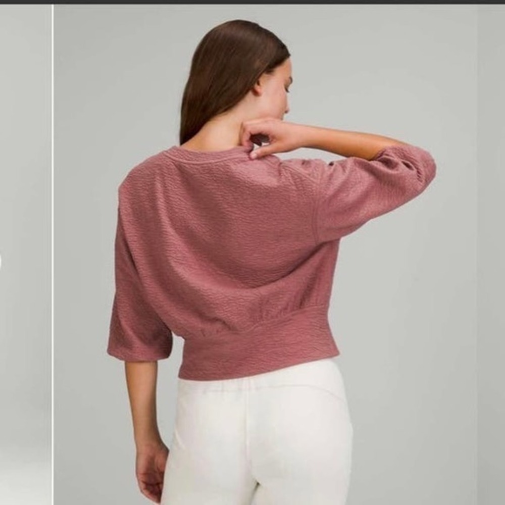Lululemon Textured Crewneck Pullover in Spiced Chai - Picture 2 of 9